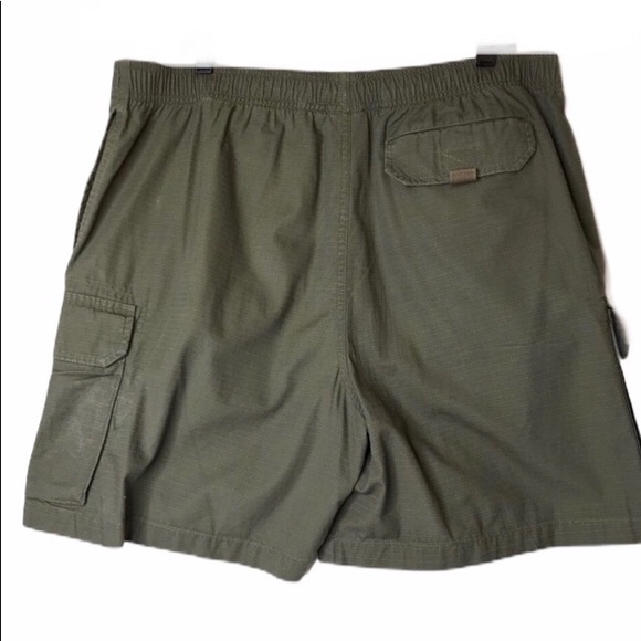 L.L. Bean Shorts | Ll Bean Dark Olive Drawstring Cargo Shorts Mens L | Poshmark